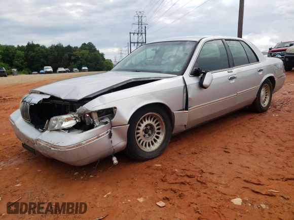 1999 Mercury Grand Marquis LS z VIN 2MEFM75W3XX617388, wystawiony jako Copart lot #58811195 z przebiegiem 162 600 mil mil oraz Szkoda całkowita • Salvage title. Historia ofert i sprzedaży dostępna na DreamBid. Obrazek 1.