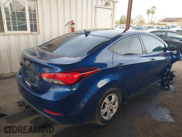 2015 Hyundai Elantra SE with VIN 5NPDH4AE7FH645154, listed as a IAAI auction lot 41830124 with 127,190 mi miles and . Bid and sale history available at DreamBid. Image 4.