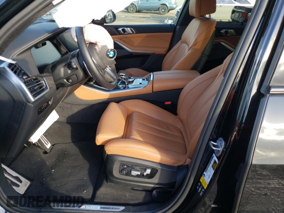 2021 BMW X5 M50i with VIN 5UXJU4C06M9H23429, listed as a Copart auction lot 37866833 with 0 mi miles. Bid and sale history available at carsss.com. Image 7.