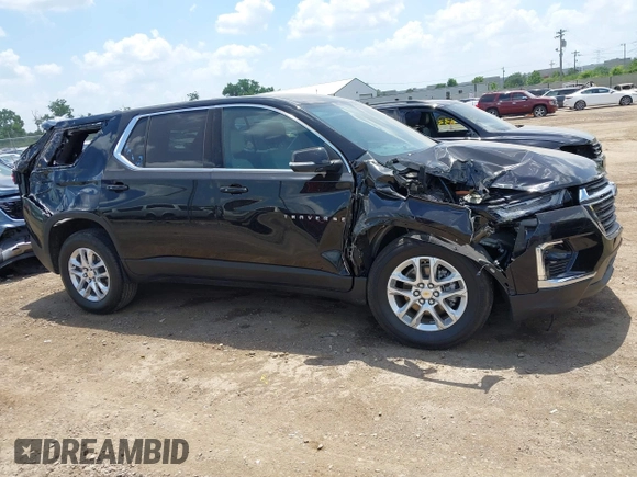 2023 Chevrolet Traverse LS with VIN 1GNERFKWXPJ265049, listed as a IAAI auction lot 42554797 with 23,385 mi miles and . Bid and sale history available at DreamBid. Image 13.