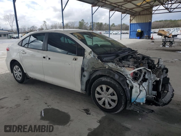 2020 Toyota Corolla L with VIN 5YFDPRAE6LP112520, listed as a Copart auction lot 47951235 with 105,079 mi miles and Salvage Title. Bid and sale history available at carsss.com. Image 4.