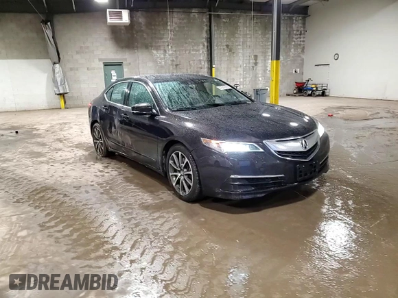 2015 Acura TLX V6 Tech with VIN 19UUB3F5XFA003332, listed as a Copart auction lot 47840065 with 50,201 mi miles and Salvage Title. Bid and sale history available at carsss.com. Image 13.