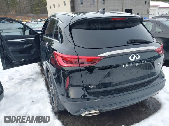 2021 Infiniti QX50 Luxe z VIN 3PCAJ5BB1MF102489, wystawiony jako IAAI lot #41485960 z przebiegiem 47 321 mil mil oraz . Historia ofert i sprzedaży dostępna na DreamBid. Obrazek 3.