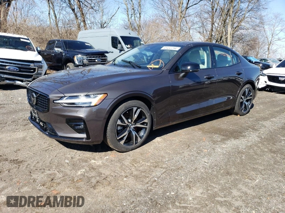 2024 Volvo S60 Plus Dark Theme with VIN 7JRL12TL6RG303561, listed as a Copart auction lot 45432294 with 0 mi miles and Salvage Title. Bid and sale history available at carsss.com. Image 1.