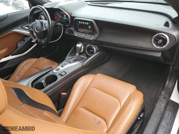 2016 Chevrolet Camaro 2LT with VIN 1G1FD1RSXG0129424, listed as a Copart auction lot 86807184 with 108,442 mi miles and Salvage Title. Bid and sale history available at carsss.com. Image 8.