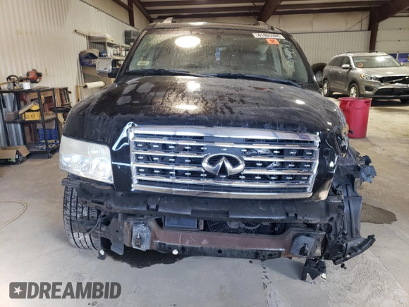 2010 Infiniti QX56 with VIN 5N3ZA0NE9AN905045, listed as a Copart auction lot 41465984 with 144,234 mi miles and Salvage Title. Bid and sale history available at carsss.com. Image 5.