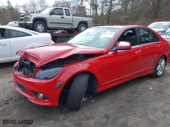 2008 Mercedes-Benz C-Class 3.0L Sport with VIN WDDGF54X08F081937, listed as a IAAI auction lot 41863481 with 153,026 mi miles. Bid and sale history available at carsss.com. Image 2.