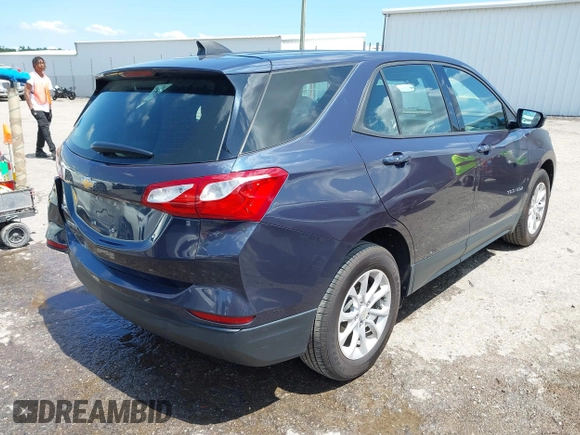 2019 Chevrolet Equinox LS with VIN 3GNAXHEV1KL307516, listed as a IAAI auction lot 42116355 with 98,814 mi miles and . Bid and sale history available at carsss.com. Image 4.