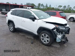 2020 Toyota RAV4 LE with VIN 2T3H1RFV5LC063734, listed as a IAAI auction lot 41652760 with 57,797 mi miles. Bid and sale history available at carsss.com. Image 1.