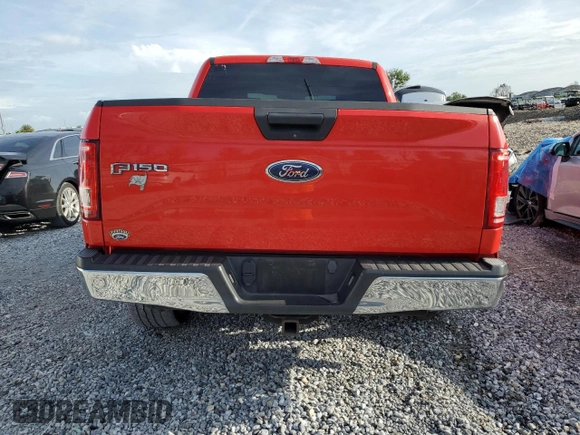 2016 Ford F-150 XL with VIN 1FTEW1CP0GFA50987, listed as a Copart auction lot 63233165 with 151,530 mi miles and Salvage title. Bid and sale history available at DreamBid. Image 6.