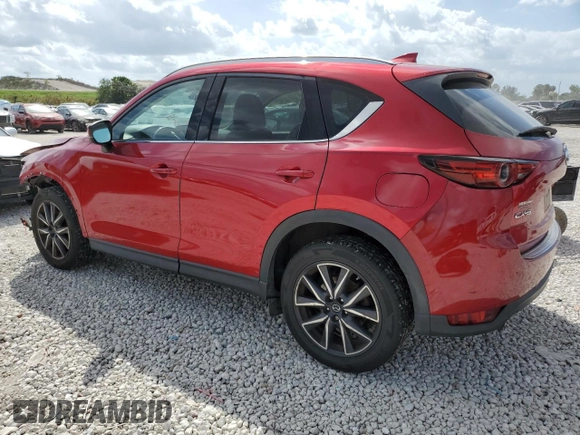 2018 Mazda CX-5 Grand Touring with VIN JM3KFADM7J0399895, listed as a Copart auction lot 47598265 with 0 mi miles and Salvage Title. Bid and sale history available at carsss.com. Image 2.