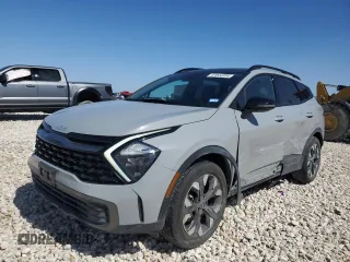 2023 Kia Sportage X-Line with VIN 5XYK6CAF9PG082438, listed as a Copart auction lot 47044995 with 28,717 mi miles and Salvage Title. Bid and sale history available at carsss.com. Image 1.