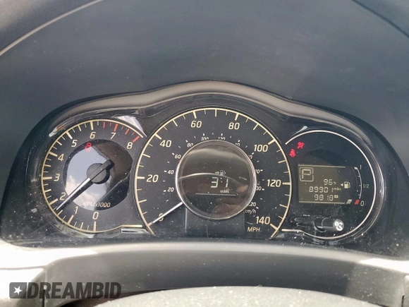 2015 Nissan Note S with VIN 3N1CE2CPXFL401816, listed as a Copart auction lot 61790295 with 89,901 mi miles and Salvage title. Bid and sale history available at DreamBid. Image 9.