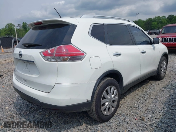 2016 Nissan Rogue S with VIN KNMAT2MTXGP612171, listed as a IAAI auction lot 42041712 with 181,246 mi miles. Bid and sale history available at carsss.com. Image 4.