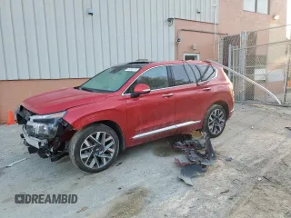 2023 Hyundai Santa Fe Calligraphy z VIN 5NMS54ALXPH576117, wystawiony jako Copart lot #45272775 z przebiegiem 48 911 mil mil oraz Szkoda całkowita • Salvage title. Historia ofert i sprzedaży dostępna na DreamBid. Obrazek 1.