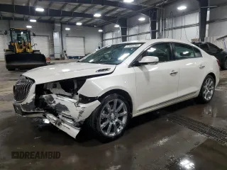 2014 Buick LaCrosse Premium I with VIN 1G4GD5G39EF110304, listed as a Copart auction lot 57483285 with 127,301 mi miles and Salvage title. Bid and sale history available at DreamBid. Image 1.