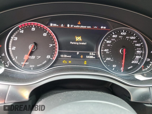 2016 Audi RS 7 Prestige z VIN WUAW2AFC4GN901559, wystawiony jako Copart lot #43982414 z przebiegiem 54 386 mil mil oraz . Historia ofert i sprzedaży dostępna na DreamBid. Obrazek 9.