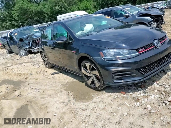 2020 Volkswagen GTI S with VIN 3VW6T7AUXLM005006, listed as a Copart auction lot 64159094 with 38,517 mi miles and Salvage Title. Bid and sale history available at DreamBid. Image 10.