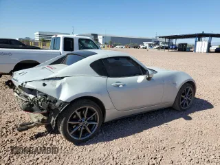 2018 Mazda MX-5 Miata RF Grand Touring with VIN JM1NDAM75J0205791, listed as a Copart auction lot 45934545 with 99,970 mi miles and Salvage Title. Bid and sale history available at carsss.com. Image 3.