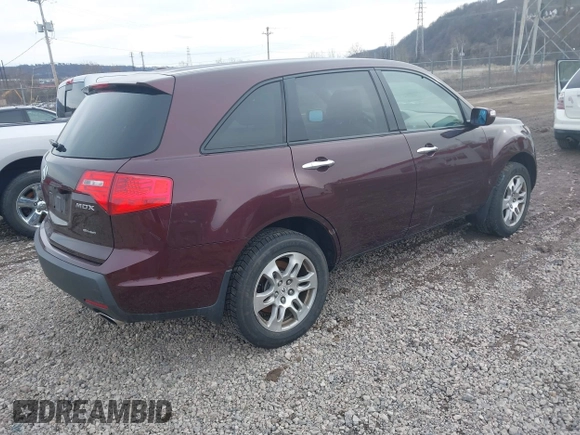2009 Acura MDX Tech Pkg with VIN 2HNYD28679H510960, listed as a IAAI auction lot 41630843 with 129,126 mi miles. Bid and sale history available at carsss.com. Image 4.