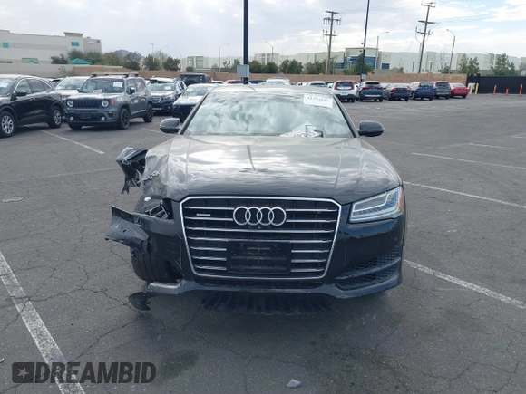 2017 Audi A8 L with VIN WAU44AFD5HN009133, listed as a IAAI auction lot 41352816 with 121,413 mi miles. Bid and sale history available at carsss.com. Image 12.