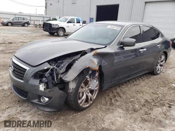 2012 Infiniti M37 with VIN JN1BY1AP1CM334623, listed as a Copart auction lot 88463105 with 132,241 mi miles and Salvage Title. Bid and sale history available at carsss.com. Image 1.