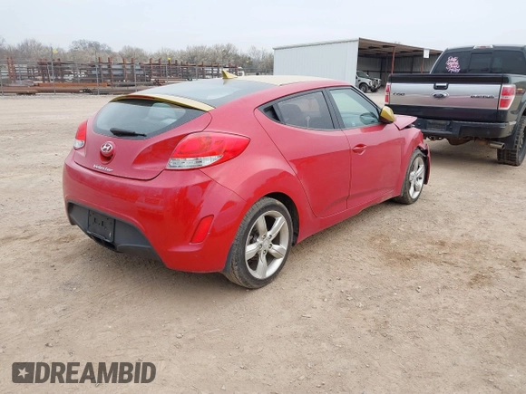 2012 Hyundai Veloster w/Black Int z VIN KMHTC6AD3CU049355, wystawiony jako IAAI lot #41783698 z przebiegiem 121 522 mil mil oraz . Historia ofert i sprzedaży dostępna na DreamBid. Obrazek 4.