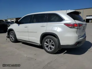 2016 Toyota Highlander LE Plus with VIN 5TDZKRFH7GS166851, listed as a Copart auction lot 52811805 with 124,509 mi miles and Salvage Title. Bid and sale history available at carsss.com. Image 2.