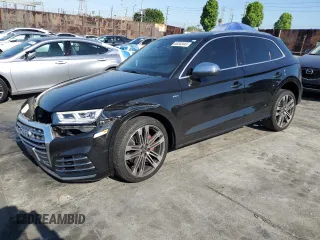 2018 Audi SQ5 Premium Plus with VIN WA1A4AFY3J2138336, listed as a Copart auction lot 56343445 with 45,763 mi miles and Salvage title. Bid and sale history available at DreamBid. Image 1.