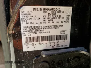2014 Ford F-250 XL with VIN 1FT7W2BT7EEA08526, listed as a Copart auction lot 60975115 with 172,455 mi miles and Salvage title. Bid and sale history available at DreamBid. Image 12.
