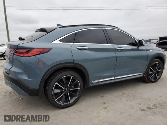 2024 Infiniti QX55 Luxe with VIN 3PCAJ5JR9RF104514, listed as a Copart auction lot 80583134 with 14,511 mi miles and Salvage Title. Bid and sale history available at DreamBid. Image 3.