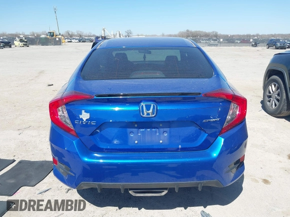 2021 Honda Civic Sedan Sport with VIN 19XFC2F85ME002091, listed as a IAAI auction lot 41810445 with 37,541 mi miles. Bid and sale history available at carsss.com. Image 17.