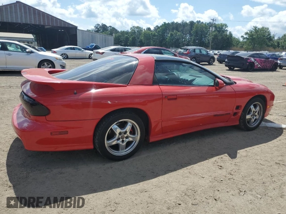 2001 Pontiac Firebird Formula with VIN 2G2FV22G612132427, listed as a Copart auction lot 54536115 with 106,441 mi miles and Salvage title. Bid and sale history available at DreamBid. Image 3.