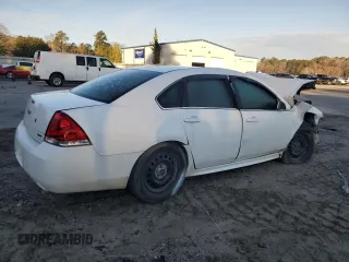 2014 Chevrolet Impala Limited Police Police with VIN 2G1WD5E33E1135931, listed as a Copart auction lot 43159255 with 0 mi miles and Salvage Title. Bid and sale history available at carsss.com. Image 3.