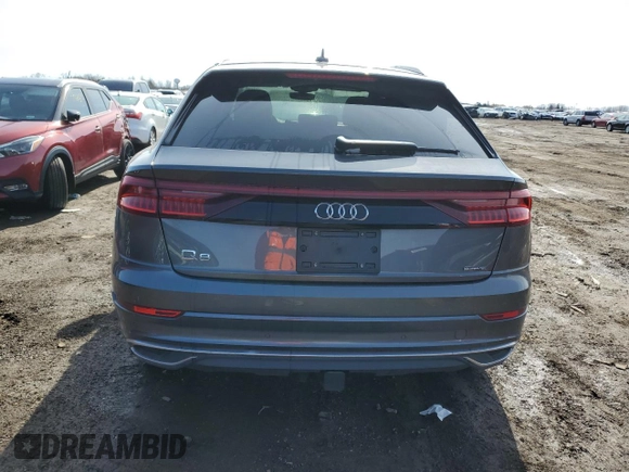 2023 Audi Q8 Premium Plus with VIN WA1BVBF12PD011746, listed as a Copart auction lot 51333805 with 13,575 mi miles and Salvage title. Bid and sale history available at DreamBid. Image 6.