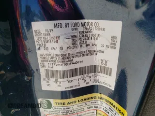 2013 Ford F-150 XL с VIN 1FTFW1ET0DFA43614, выставлен на аукционе Copart как лот 59115485 с пробегом 104 456 миль миль и Списание • Salvage title. История ставок и продаж доступна на DreamBid. Изображение 12.