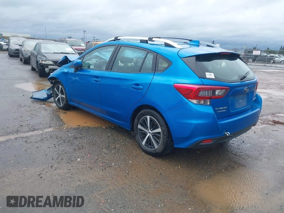 2023 Subaru Impreza Premium with VIN 4S3GTAV62P3707442, listed as a IAAI auction lot 41509344 with 25,489 mi miles and . Bid and sale history available at DreamBid. Image 3.