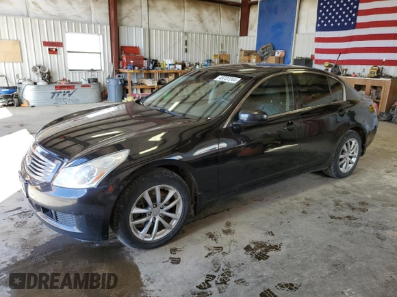 2007 Infiniti G35 G35x with VIN JNKBV61F97M801169, listed as a Copart auction lot 49737244 with 160,391 mi miles and Clean Title. Bid and sale history available at DreamBid. Image 1.