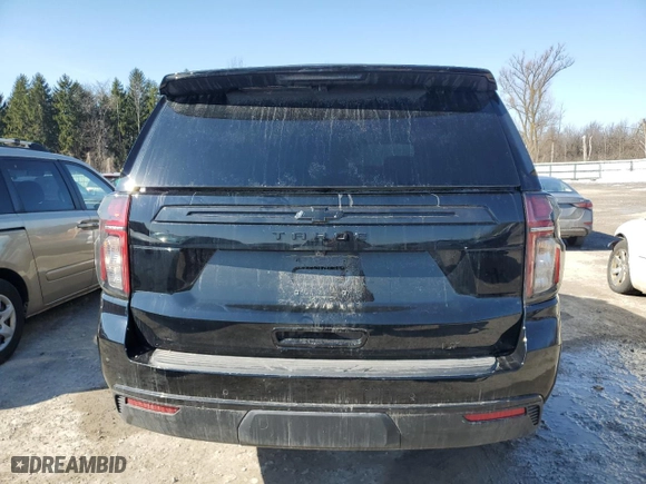 2022 Chevrolet Tahoe LT with VIN 1GNSKNKD5NR345986, listed as a Copart auction lot 48289545 with 8,783 mi miles and Salvage Title. Bid and sale history available at carsss.com. Image 6.