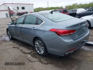 2015 Hyundai Genesis 3.8L with VIN KMHGN4JE8FU098774, listed as a IAAI auction lot 42069813 with 76,397 mi miles. Bid and sale history available at carsss.com. Image 3.