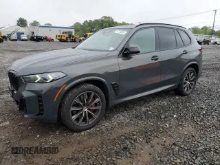 2025 BMW X5 xDrive40i with VIN 5UX23EU09S9Y76165, listed as a Copart auction lot 57750685 with 7,578 mi miles and Salvage title. Bid and sale history available at DreamBid. Image 1.