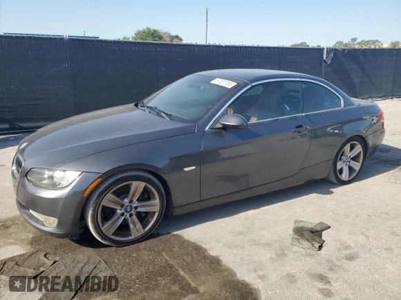 2007 BMW 3 Series 335i with VIN WBAWL73597PX50397, listed as a Copart auction lot 57221765 with 124,787 mi miles and Salvage title. Bid and sale history available at DreamBid. Image 1.