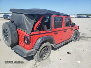2020 Jeep Wrangler Unlimited Sport с VIN 1C4HJXDG6LW278287, выставлен на аукционе Copart как лот 54019895 с пробегом 60 156 миль миль и Списание • Salvage title. История ставок и продаж доступна на DreamBid. Изображение 3.