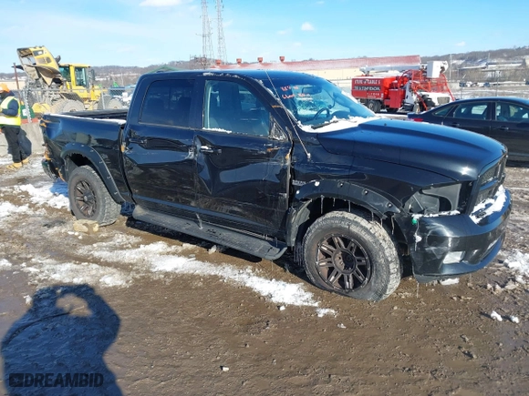 2010 Dodge Ram 1500 SLT with VIN 1D7RV1CT9AS172320, listed as a IAAI auction lot 41600110 with 169,298 mi miles. Bid and sale history available at carsss.com. Image 1.