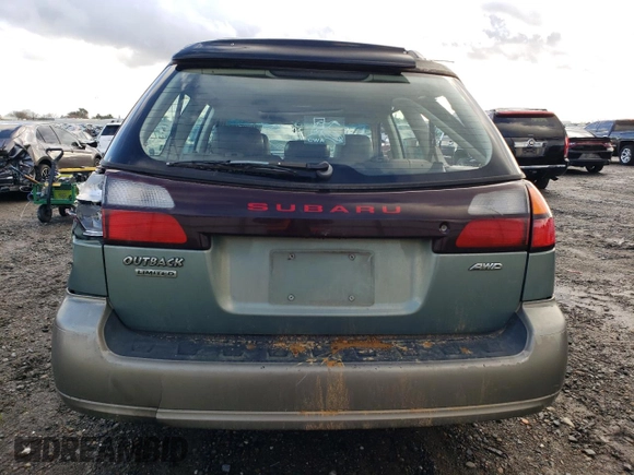 2004 Subaru Legacy Outback Limited with VIN 4S3BH686846634849, listed as a Copart auction lot 86385494 with 146,339 mi miles and Salvage title. Bid and sale history available at DreamBid. Image 6.