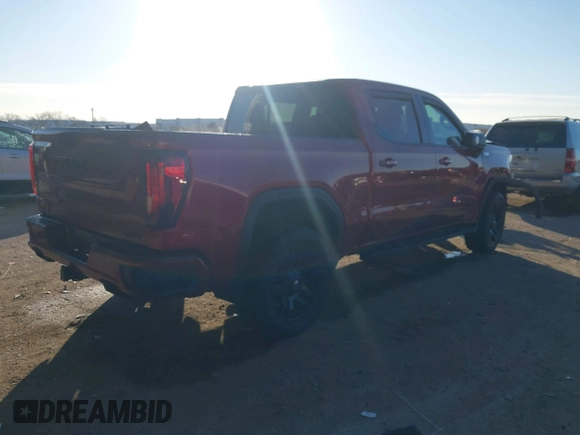 2021 GMC Sierra 1500 AT4 with VIN 3GTU9EET2MG381438, listed as a IAAI auction lot 41096535 with 72,463 mi miles. Bid and sale history available at carsss.com. Image 4.