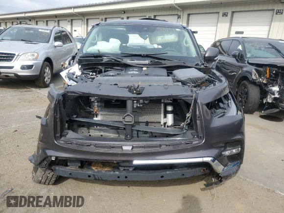 2024 Infiniti QX80 LUXE with VIN JN8AZ2AF9R9765097, listed as a Copart auction lot 70143504 with 15,085 mi miles and Non Repairable. Bid and sale history available at carsss.com. Image 5.