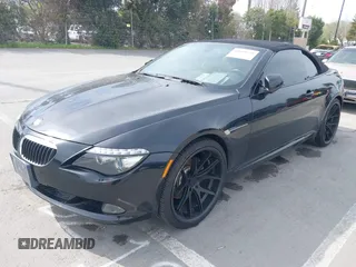 2010 BMW 6 Series 650i with VIN WBAEB5C56AC225184, listed as a IAAI auction lot 41698550 with 105,648 mi miles and . Bid and sale history available at carsss.com. Image 17.