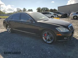 2007 Mercedes-Benz S-Class 5.5L V8 with VIN WDDNG71X57A099706, listed as a Copart auction lot 74203364 with 209,614 mi miles and Salvage Title. Bid and sale history available at carsss.com. Image 4.