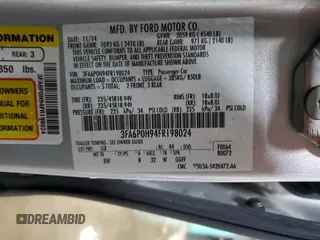 2015 Ford Fusion SE with VIN 3FA6P0H94FR198024, listed as a Copart auction lot 62302505 with 106,346 mi miles and Salvage title. Bid and sale history available at DreamBid. Image 12.